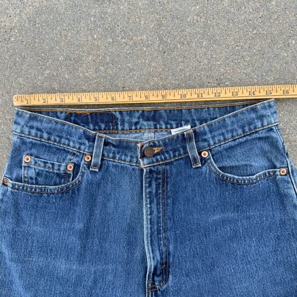 Vintage 90’s Levi's 512 Slim Fit Tapered Leg Mom Blue Jeans Stone Washed 14 Reg - Picture 8 of 11